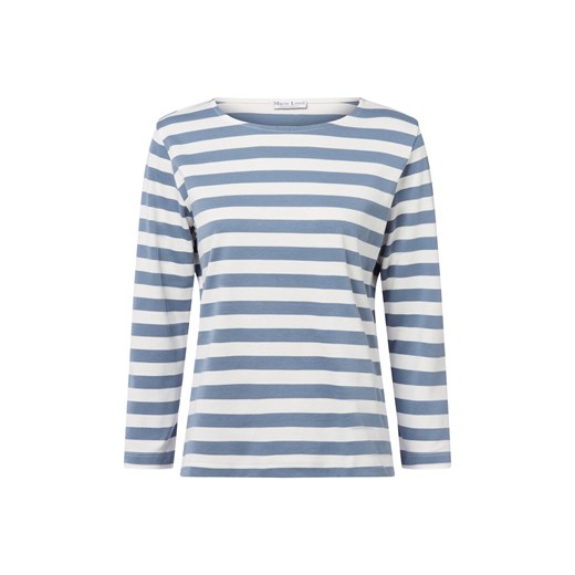 Marie Lund Damska koszulka z długim rękawem Kobiety Bawełna écru w paski ze sklepu vangraaf w kategorii Bluzki damskie - zdjęcie 184813347