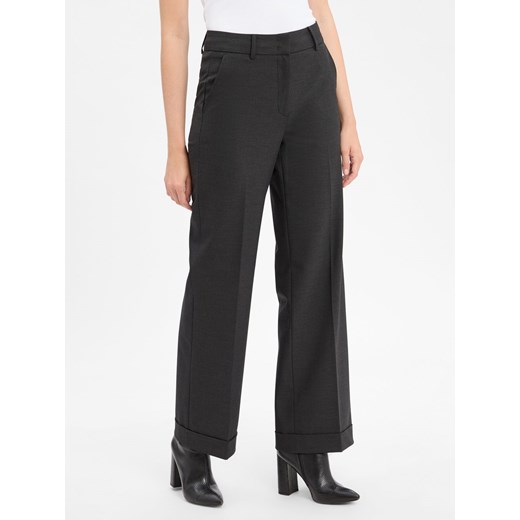 Cambio Spodnie Kobiety antracytowy jednolity ze sklepu vangraaf w kategorii Spodnie damskie - zdjęcie 184813366