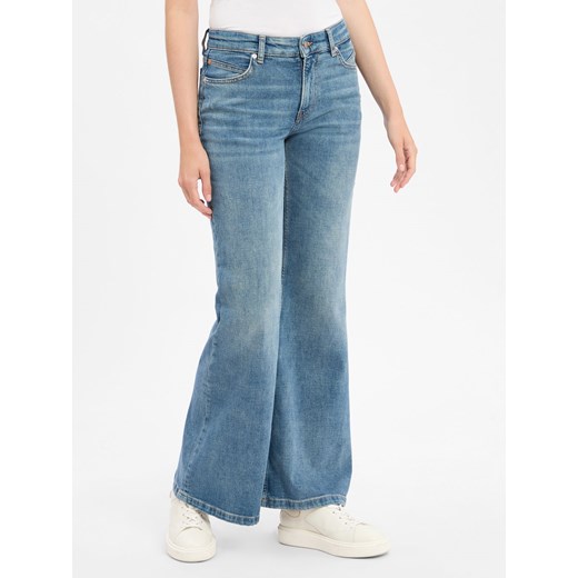 BOSS Orange Dżinsy - Soft Bootcut LR Kobiety Bawełna medium stone jednolity ze sklepu vangraaf w kategorii Jeansy damskie - zdjęcie 184813377