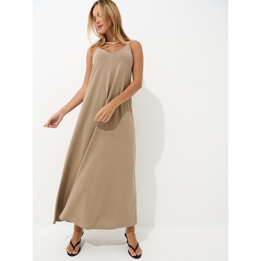 Mohito - Sukienka maxi z modalem - beżowy ze sklepu Mohito w kategorii Sukienki - zdjęcie 184813805