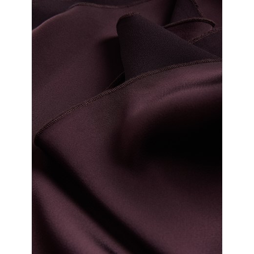 Reserved - Satynowa spódnica midi - bordowy Reserved S Reserved