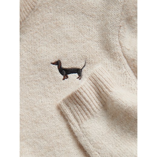 Reserved - Kardigan z haftem - kremowy Reserved M Reserved