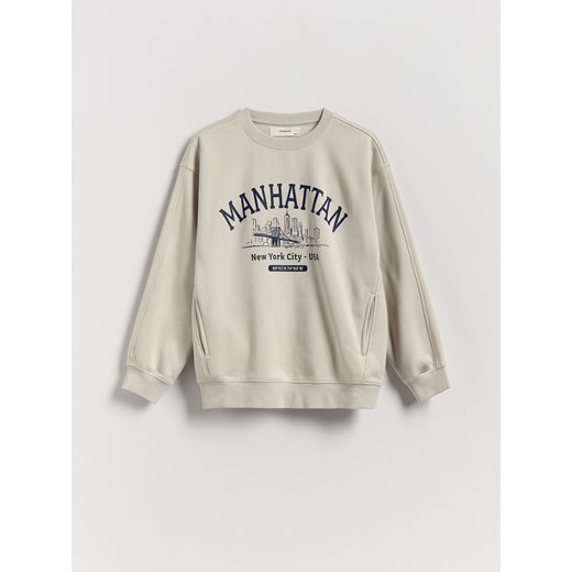 Reserved - Bluza oversize - jasnoszary Reserved 122 (6-7 lat) Reserved