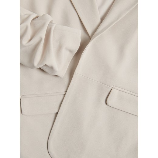 Reserved - Marynarka z marszczonymi rękawami - beżowy Reserved M Reserved