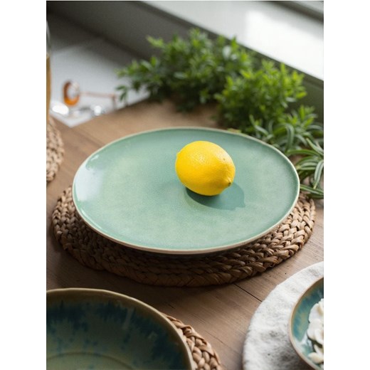 Sinsay - Talerz ceramiczny - zielony ze sklepu Sinsay w kategorii Talerze - zdjęcie 184815065