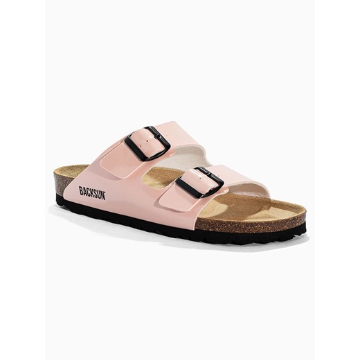 BACKSUN Skórzane klapki &quot;Bali&quot; w kolorze jasnoróżowym 38 promocyjna cena Limango Polska