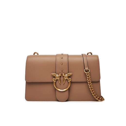 Torebka PINKO Love One Classic ST.CL Al 25-26 PLTT 105857 A0F1 Beżowy ze sklepu eobuwie.pl w kategorii Listonoszki - zdjęcie 184818826