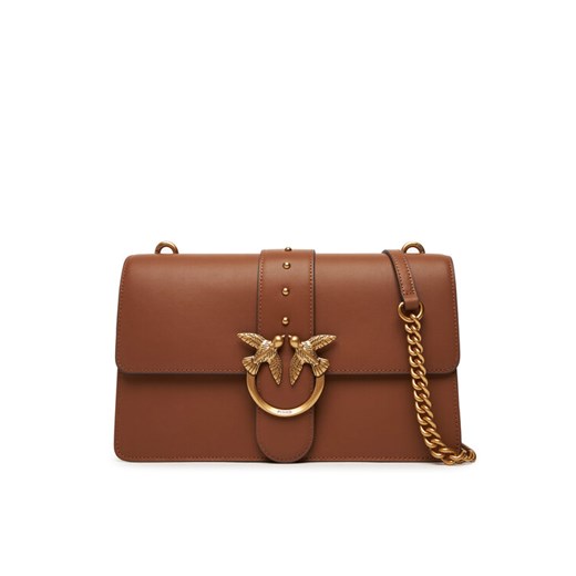 Torebka PINKO Love One Classic ST.CL Al 25-26 PLTT 105857 A0F1 Brązowy ze sklepu eobuwie.pl w kategorii Listonoszki - zdjęcie 184818838