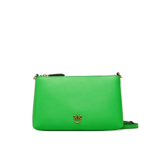 Torebka PINKO Flat Horizontal Mini AI 25-26 104277 A0F1 Zielony ze sklepu eobuwie.pl w kategorii Listonoszki - zdjęcie 184818847