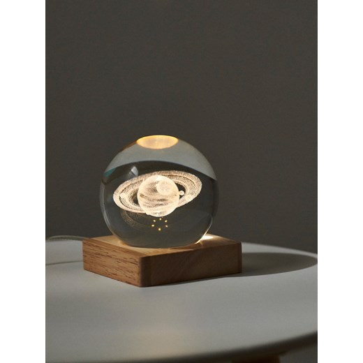 Sinsay - Lampka z motywem planety Saturn - biały Sinsay One Size Sinsay