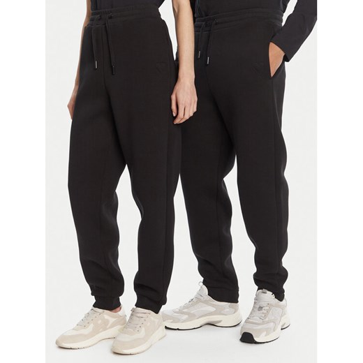 AMI PARIS Spodnie dresowe UTR237.749 Czarny Relaxed Fit ze sklepu MODIVO w kategorii Spodnie damskie - zdjęcie 184820055