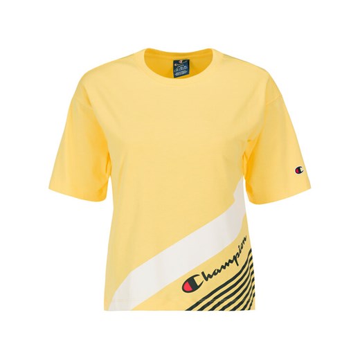Champion T-Shirt C Logo Ribbed Cuffed 112765 Żółty Regular Fit Champion XS MODIVO