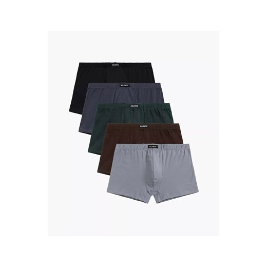 Atlantic 5-pack bokserki męskie 5SMH-002-LSZA/GRF/CZA/SZG/KAW, Kolor multicolour, Rozmiar M, ATLANTIC ze sklepu Primodo w kategorii Majtki męskie - zdjęcie 184820585