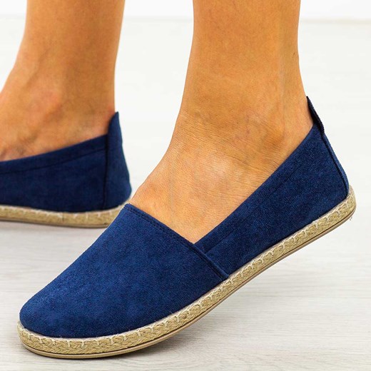 Granatowe espadryle damskie, półbuty Potocki 16332 Potocki 39 okazja suzana.pl