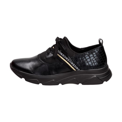 Czarne sneakersy damskie, półbuty Jezzi 2061-2 ze sklepu suzana.pl w kategorii Buty sportowe damskie - zdjęcie 184830169