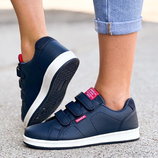 Granatowe sportowe buty dziecięce American Club Es80/22 ze sklepu suzana.pl w kategorii Buty sportowe dziecięce - zdjęcie 184832387