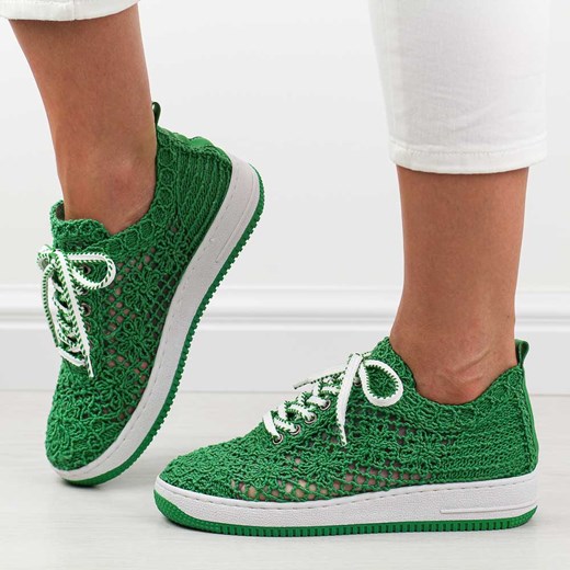 Zielone plecione sportowe buty damskie T.Sokolski 175 ze sklepu suzana.pl w kategorii Buty sportowe damskie - zdjęcie 184834228