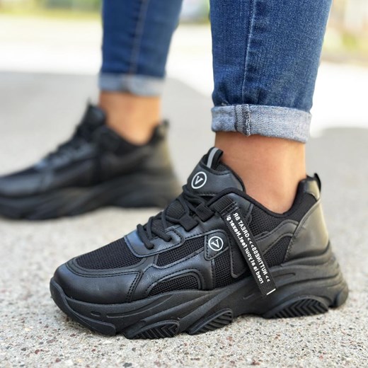 Czarne buty damskie sportowe Vinceza 13577 ze sklepu suzana.pl w kategorii Buty sportowe damskie - zdjęcie 184836956