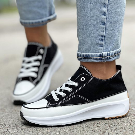 Czarne sportowe buty damskie, trampki McKeylor 13562 ze sklepu suzana.pl w kategorii Trampki damskie - zdjęcie 184837998