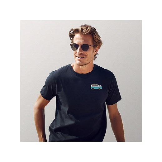 WOOOP Koszulka &quot;Blue van&quot; w kolorze granatowym ze sklepu Limango Polska w kategorii T-shirty męskie - zdjęcie 184839948