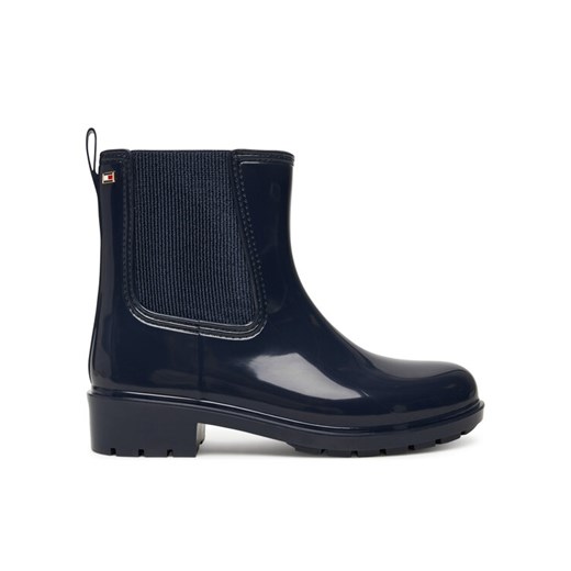 Kalosze Tommy Hilfiger Flag Hardware FW0FW08966 Granatowy ze sklepu eobuwie.pl w kategorii Kalosze damskie - zdjęcie 184840116