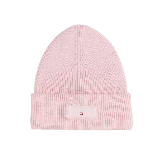 Czapka Tommy Jeans Tjw Linear Beanie AW0AW17913 Różowy ze sklepu eobuwie.pl w kategorii Czapki zimowe damskie - zdjęcie 184840185
