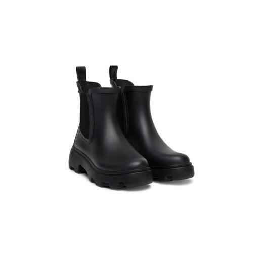 Kalosze Tommy Hilfiger Rubber Flag Cleated FW0FW08637 Czarny Tommy Hilfiger 37 eobuwie.pl