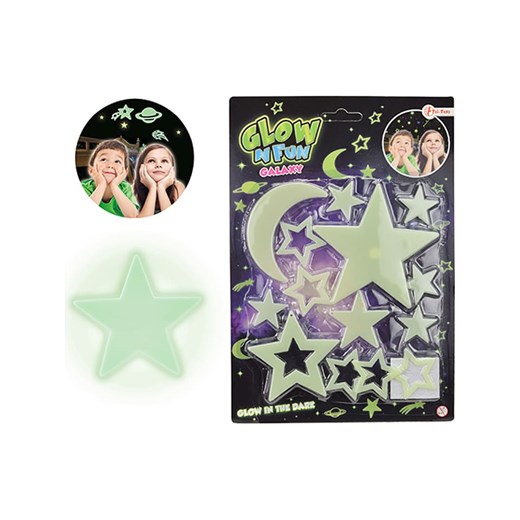 Toi-Toys Świecące naklejki &quot;Stars&quot; w kolorze żółtym - 3+ ze sklepu Limango Polska w kategorii Zabawki - zdjęcie 184841499