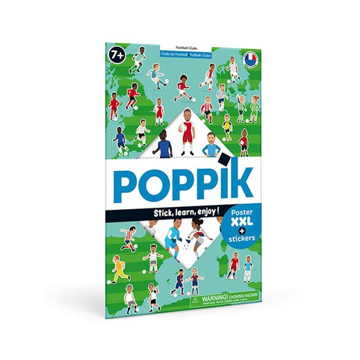 Ploppik Plakat edukacyjny &quot;Football clubs&quot; z naklejkami - 7+ ze sklepu Limango Polska w kategorii Zabawki - zdjęcie 184841568