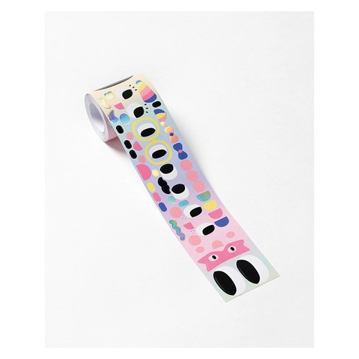 folia PAPER Rolka naklejek &quot;Face it&quot; w kolorze jasnoróżowym ze wzorem ze sklepu Limango Polska w kategorii Zabawki - zdjęcie 184841628