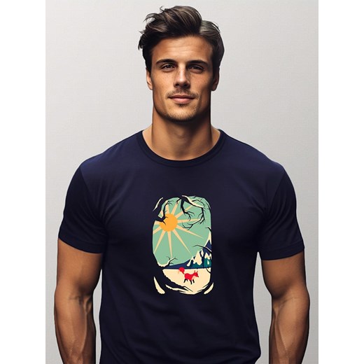 WOOOP Koszulka w kolorze granatowym ze sklepu Limango Polska w kategorii T-shirty męskie - zdjęcie 184841639