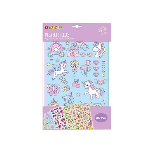 Playbox Zestaw naklejek (500 szt.) &quot;Unicorn&quot; ze sklepu Limango Polska w kategorii Zabawki - zdjęcie 184841857