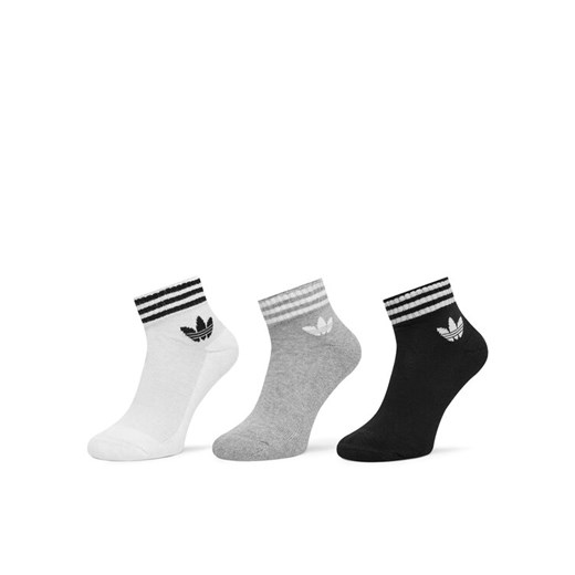 adidas Zestaw 3 par wysokich skarpet unisex 3-Stripes JV7437 Kolorowy ze sklepu MODIVO w kategorii Skarpetki damskie - zdjęcie 184842046