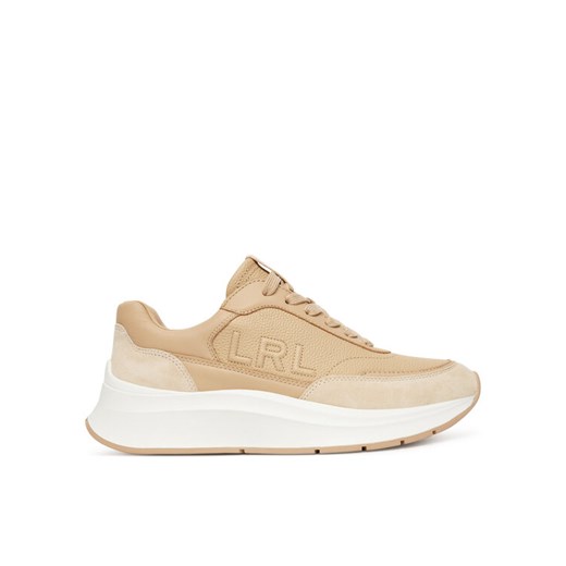 LAUREN RALPH LAUREN Sneakersy 802974376001 Beżowy ze sklepu MODIVO w kategorii Buty sportowe damskie - zdjęcie 184842049