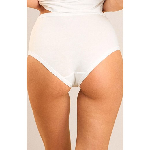 Figi damskie z modalu klasyczne z wysokim stanem białe Today 6009, Kolor biały, Rozmiar S, Sielei ze sklepu Primodo w kategorii Majtki damskie - zdjęcie 184843355