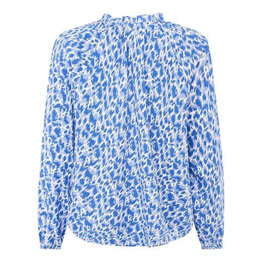 Zwillingsherz Bluzka "Colorful Leopard" w kolorze niebiesko-białym Zwillingsherz L/XL okazyjna cena Limango Polska