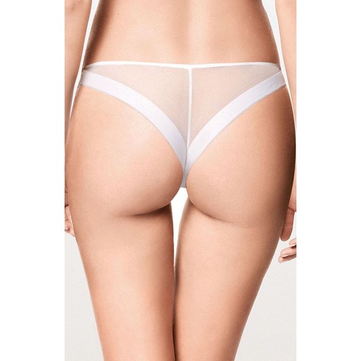 Majtki damskie brazyliany białe z miękkiej mikrofibry Extra 0186, Kolor biały, Rozmiar S, Lormar ze sklepu Intymna w kategorii Majtki damskie - zdjęcie 184843806