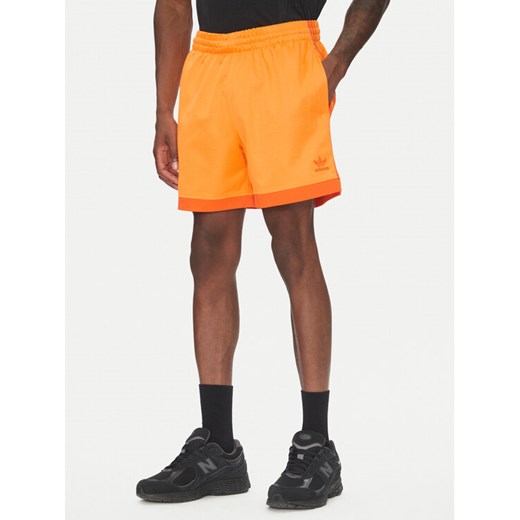 adidas Szorty sportowe Mock Eyelet JP1103 Żółty Regular Fit ze sklepu MODIVO w kategorii Spodenki męskie - zdjęcie 184844006