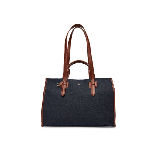 Weekend Max Mara Torebka Giannadenim 2525516104650 Niebieski ze sklepu MODIVO w kategorii Torebki damskie - zdjęcie 184844025