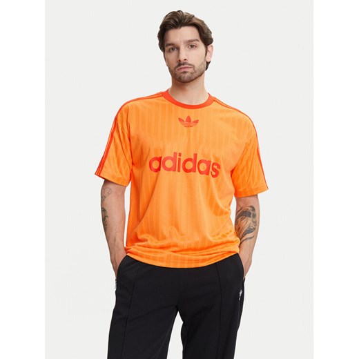adidas T-Shirt adicolor JP1027 Żółty Loose Fit ze sklepu MODIVO w kategorii T-shirty męskie - zdjęcie 184844036