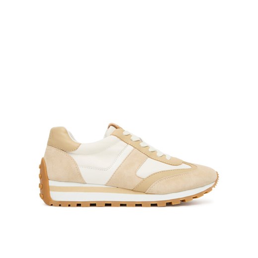 Sneakersy LAUREN RALPH LAUREN 802951384010 Beżowy ze sklepu eobuwie.pl w kategorii Buty sportowe damskie - zdjęcie 184846346