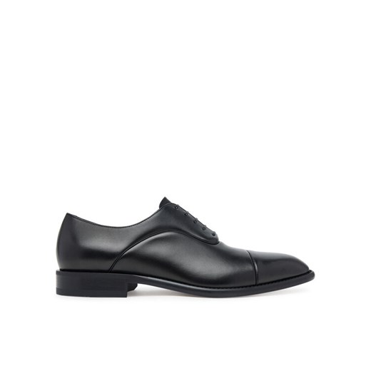 Półbuty BOSS Derrek Oxfr Bupi 50546997 Czarny ze sklepu eobuwie.pl w kategorii Buty eleganckie męskie - zdjęcie 184846349