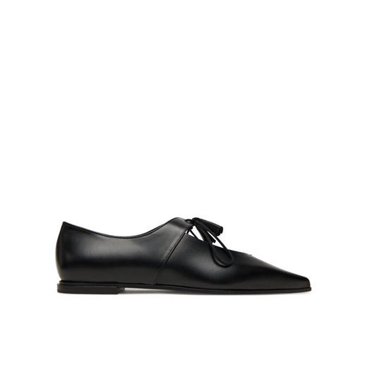 Półbuty Max Mara Laceup 2524526111600 Czarny ze sklepu eobuwie.pl w kategorii Buty sportowe damskie - zdjęcie 184846416
