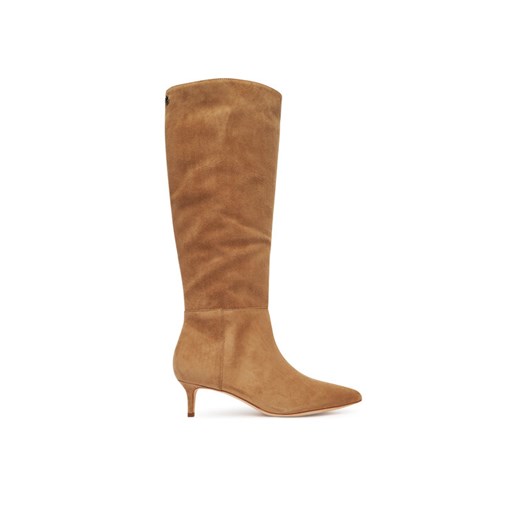 Kozaki LAUREN RALPH LAUREN 802967811001 Brązowy ze sklepu eobuwie.pl w kategorii Kozaki damskie - zdjęcie 184846466