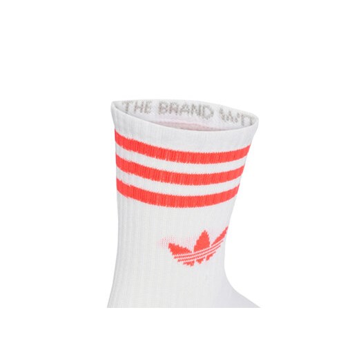 Zestaw 3 par wysokich skarpet unisex adidas 3-Stripes JV7404 Kolorowy 43_45 eobuwie.pl