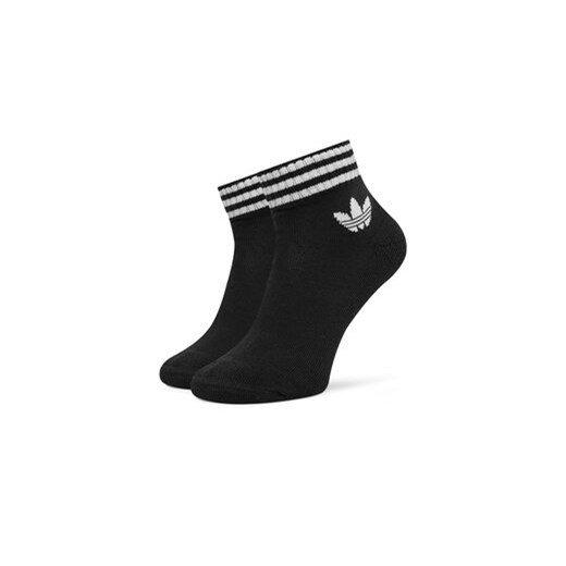 Zestaw 3 par wysokich skarpet unisex adidas 3-Stripes JV7436 Czarny 37_39 eobuwie.pl