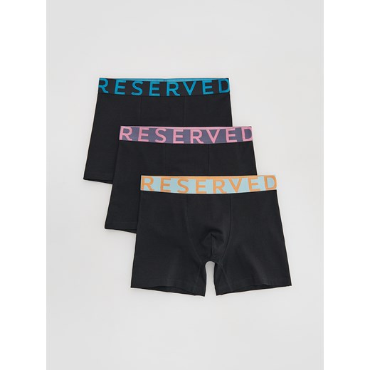 Reserved - 3 pack bokserek Long - czarny ze sklepu Reserved w kategorii Majtki męskie - zdjęcie 184848199