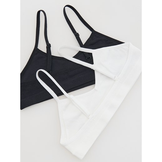 Reserved - Bieliźniany top 2 pack - biały Reserved 134/140 (8-9 lat) Reserved