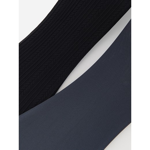 Reserved - Rajstopy z mikrofibry 2 pack - czarny Reserved 146/152 (10-11 lat) Reserved