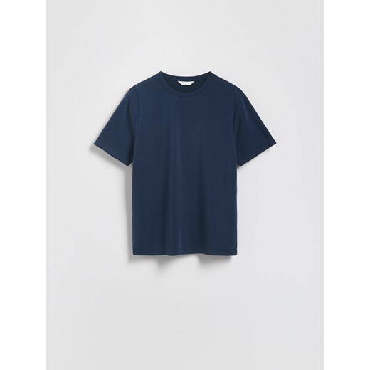 Reserved - T-shirt regular z modalem - granatowy ze sklepu Reserved w kategorii T-shirty męskie - zdjęcie 184848437